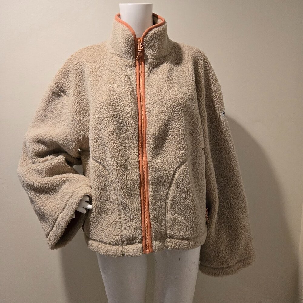 Madewell x Penfield Haight Fleece Full Zip Jacket Tan M